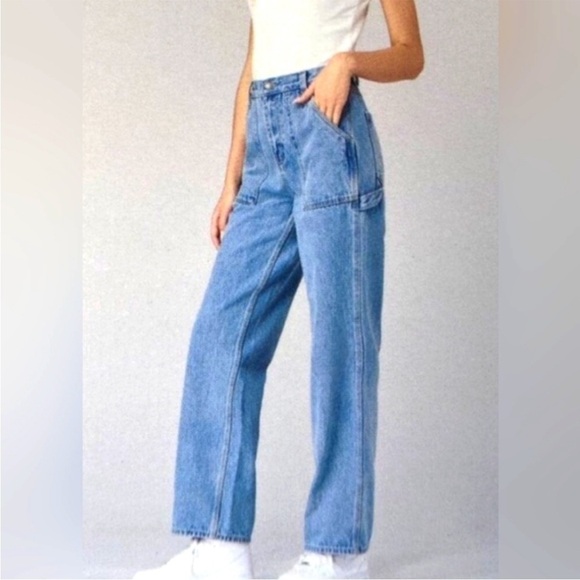 simple society Denim - Simple Society Wide Leg Carpenter Jeans Size 11/30 Skater Retro Hipster Grunge
